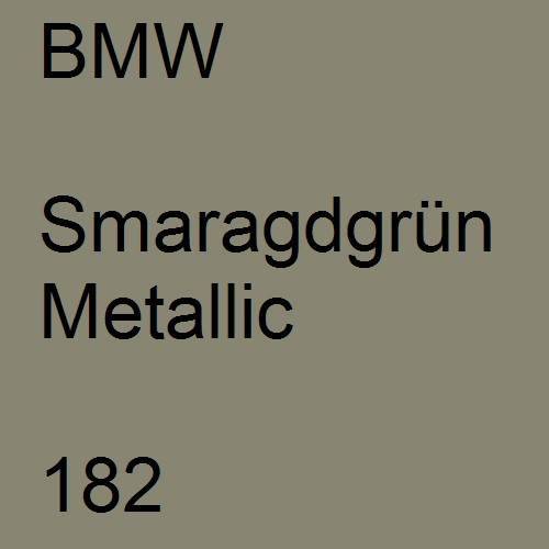 BMW, Smaragdgrün Metallic, 182.